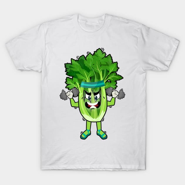 Celery Working Out T-Shirt by Perrots